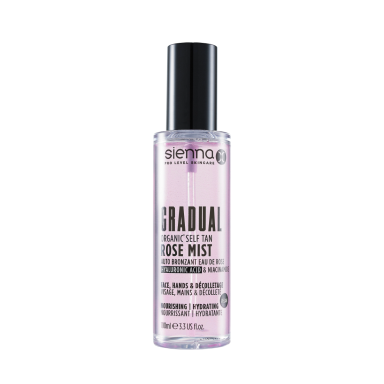 Savaiminio įdegio rožių vandens dulksna GRADUAL ORGANIC ROSE MIST "SIENNA X", 100 ml
