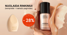 MAKE UP FOR EVER makiažo pagrindas + KEMPINĖLĖ, WATERTONE SKIN-PERFECTING TINT, 40 ml 