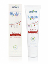 SALCURA atstatomasis kremas probleminei vaikų veido ir viso kūno odai Bioskin Junior Outbreak Rescue Cream, 150 ml 