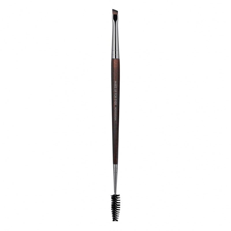 MAKE UP FOR EVER dvipusis antakių teptukas #274 DOUBLE-ENDED ANGLED EYEBROW AND EYELASH BRUSH - 274 