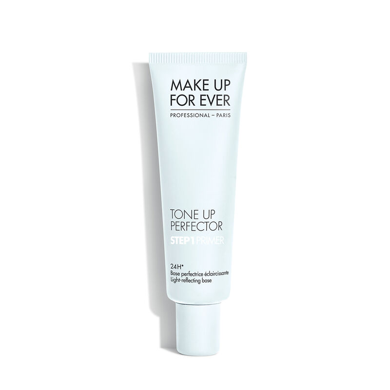 MAKE UP FOR EVER veido odos gerlsvumą ir pigmentaciją maskuojantis pagrindas TONE UP PERFECTOR STEP 1 PRIMER, 30 ml 