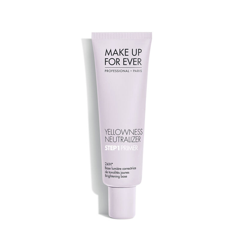 MAKE UP FOR EVER veido odos netolygumą ir pilkšvumą maskuojantis pagrindas YELLOWNESS NEUTRALIZER PERFECTOR STEP 1 PRIMER, 30 ml 