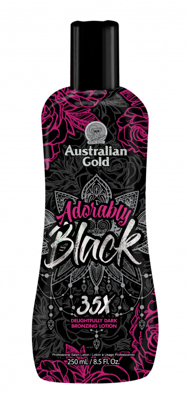 AUSTRALIAN GOLD kremas soliariume Adorably Black™ 35X Delightfully Dark Bronzing Lotion, 250 ml
