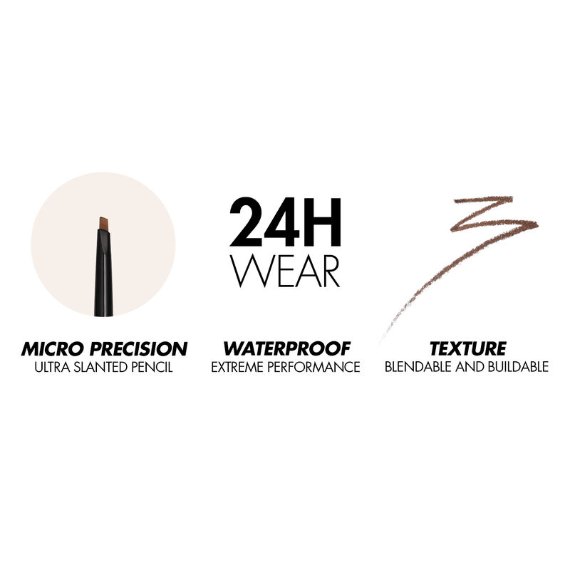 MAKE UP FOR EVER pieštukas AQUA RESIST BROW FILLER, 0.3 g 