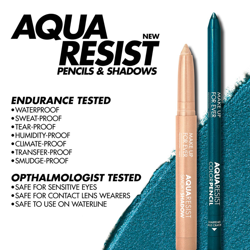 MAKE UP FOR EVER pieštukiniai akių šešėliai atsparūs vandeniui Aqua Resist Smoky Shadows, 1,4 
