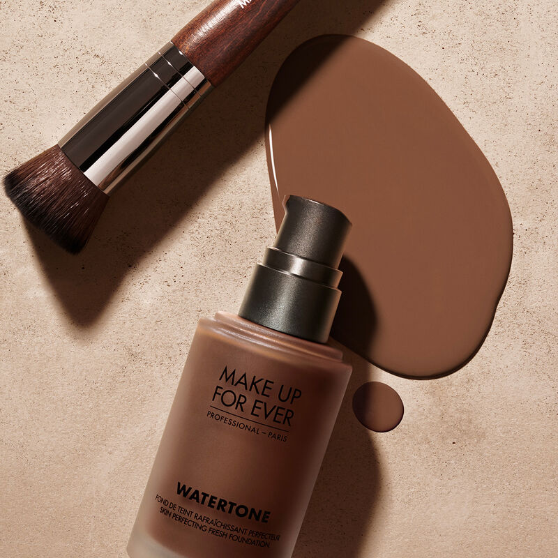 MAKE UP FOR EVER makiažo pagrindas + KEMPINĖLĖ, WATERTONE SKIN-PERFECTING TINT, 40 ml 